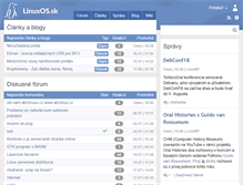 Tablet Screenshot of linuxos.sk